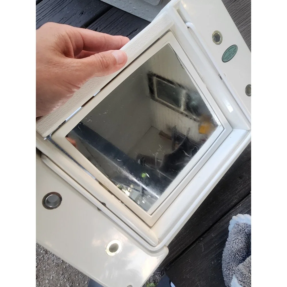 Vintage 1960s Underwriters Laboratories Lighted Table Vanity Mirror & Case HTF